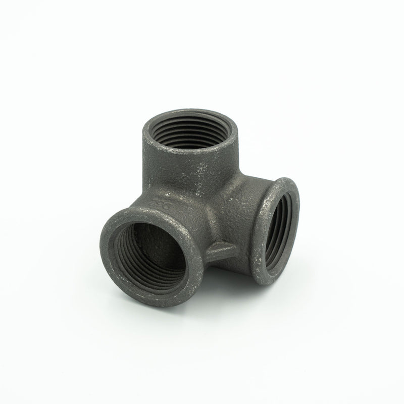 Té de rincón de 3 vías de 3/4 "de rackbuddy con hilo