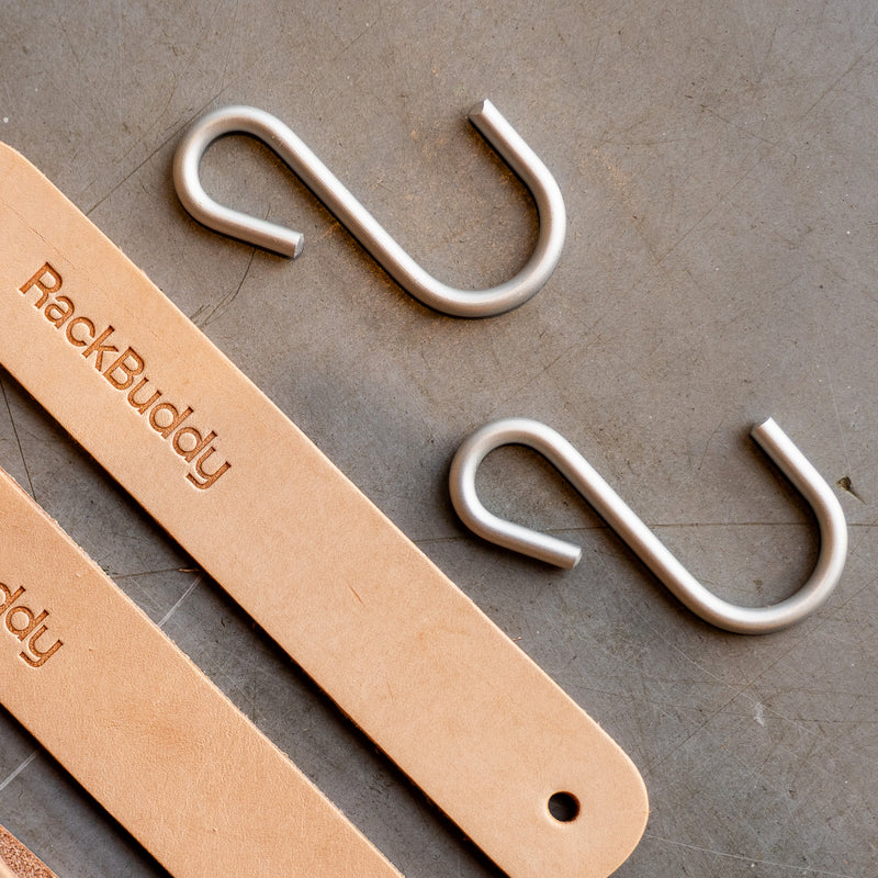 S -Swinching Hook con correas de cuero - Set de 3 piezas