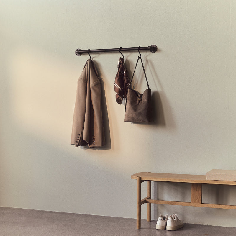 Original Jolene - Barra de pared para ropa y calzado