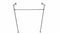 Estante de ropa de rackbuddy en plata con altura ajustable